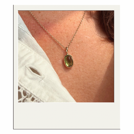 Gold Peridot Pendant II