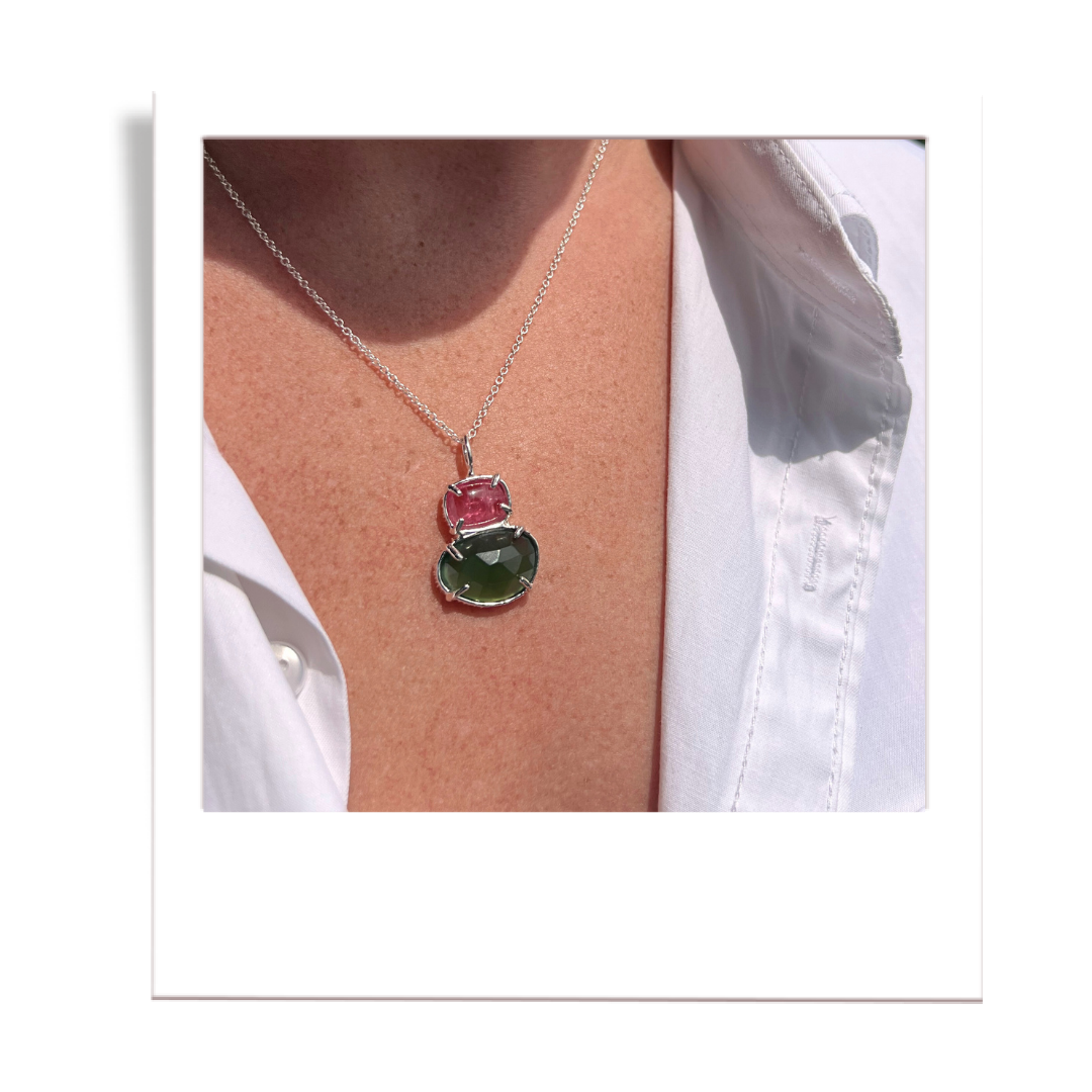 Pink Tourmaline & Serpentine