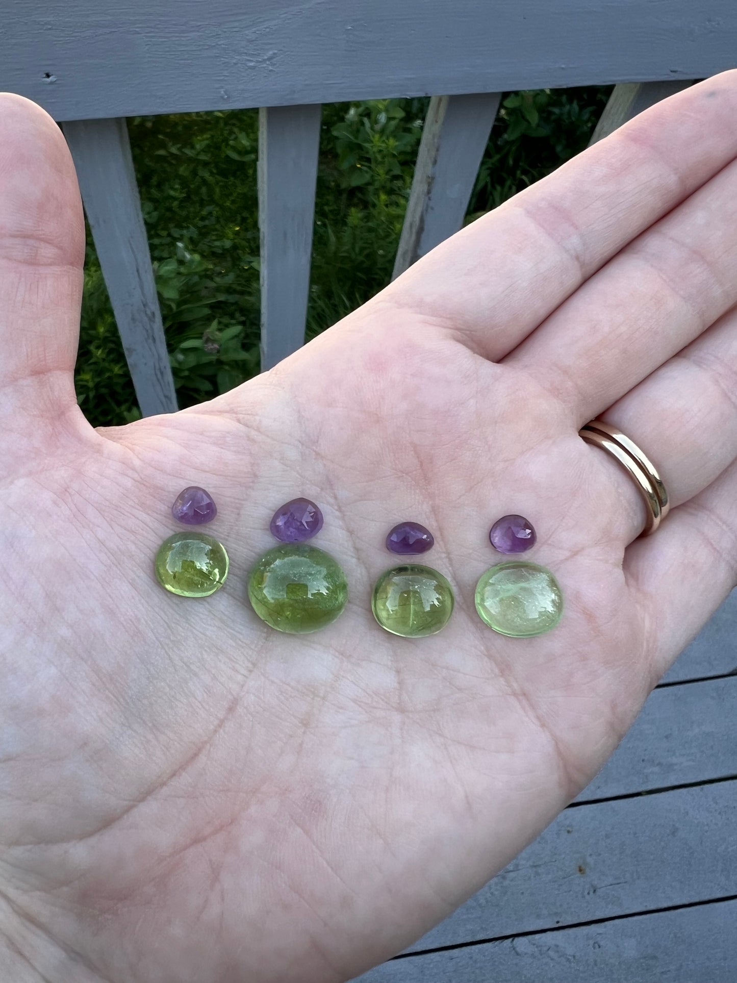 Amethyst and Peridot Pendant