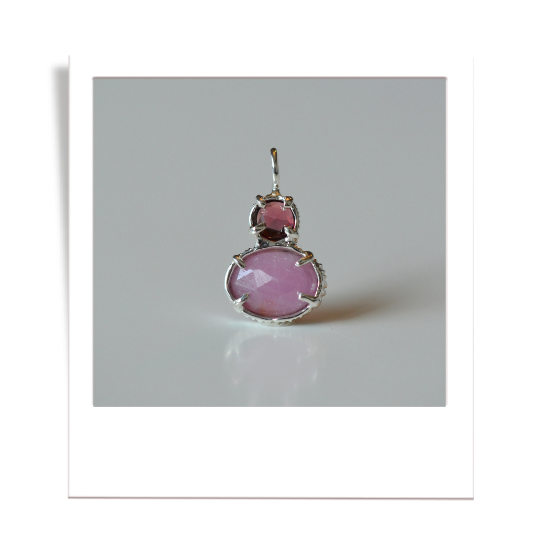 Garnet and Pink Sapphire