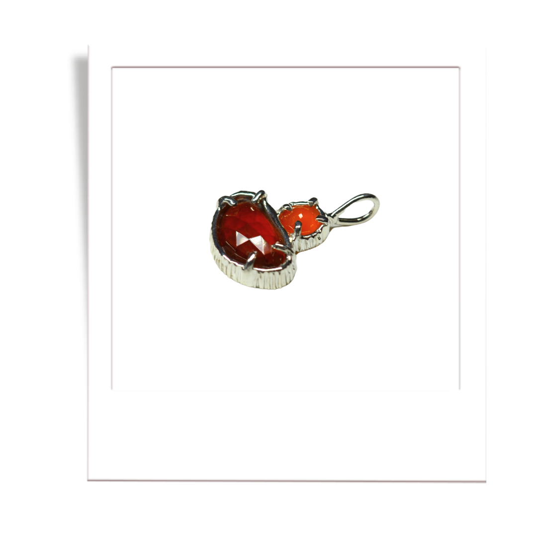 Carnelian and Garnet Pendant