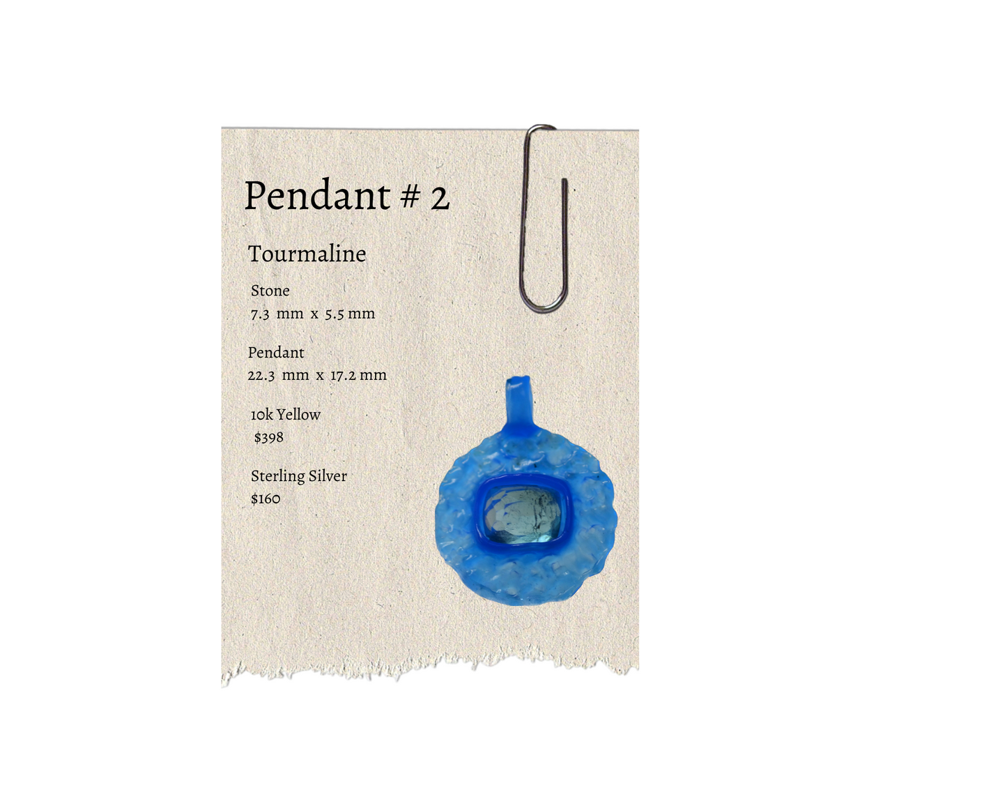 Tourmaline Pendant #2