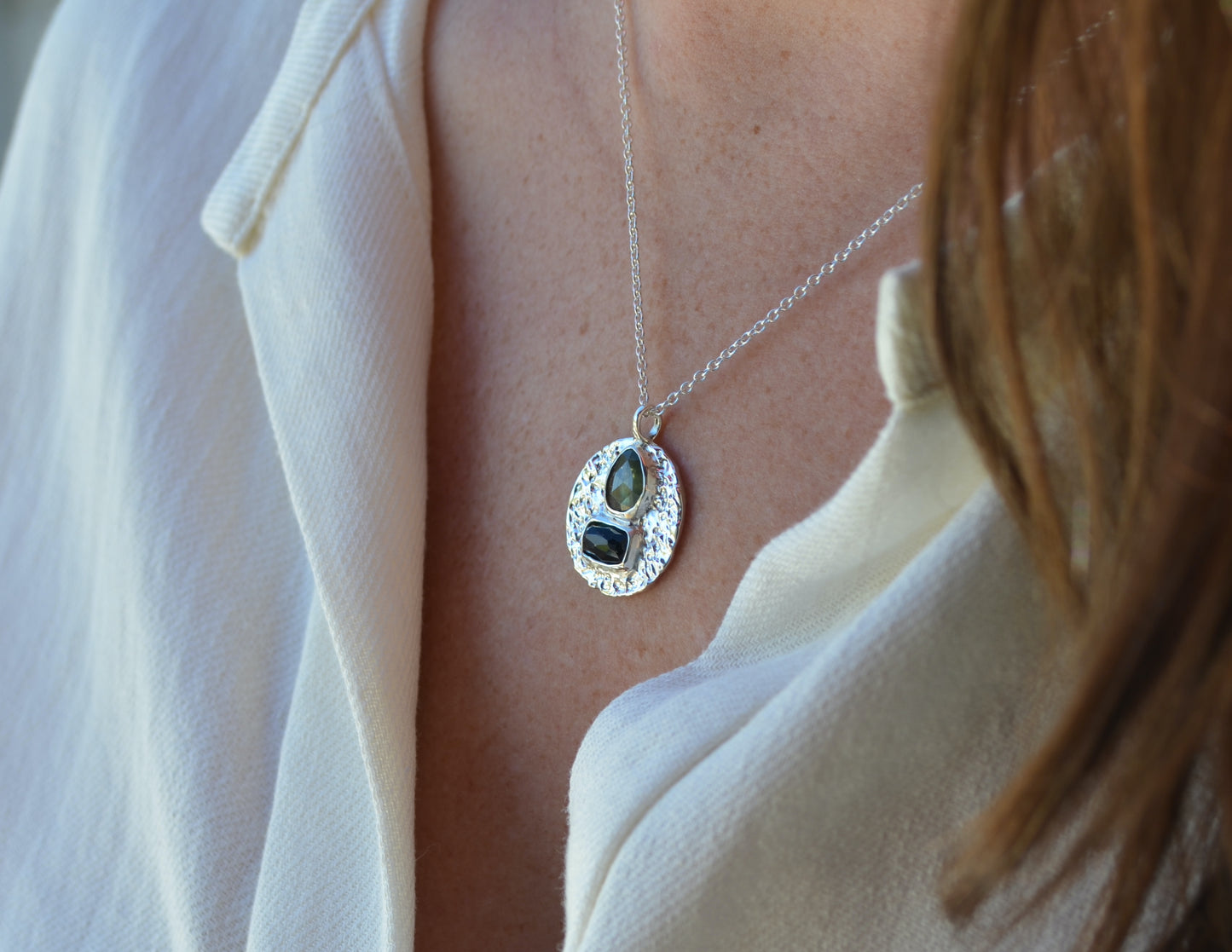 sapphire + tourmaline