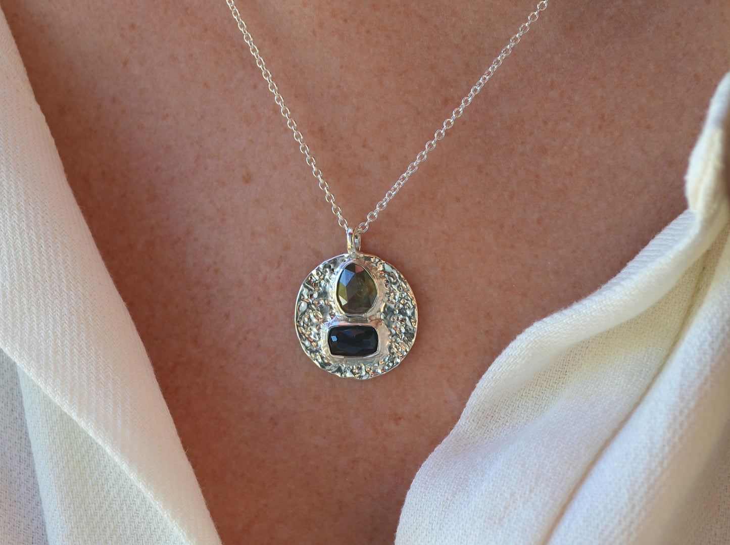 sapphire + tourmaline