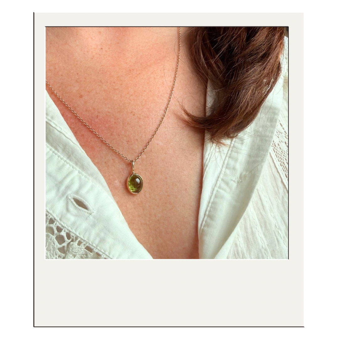 Gold Peridot Pendant I