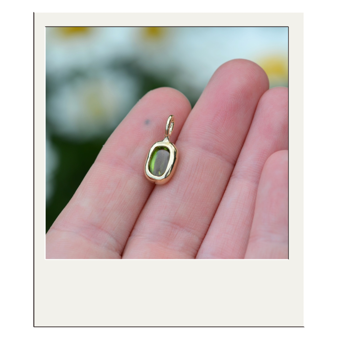 Gold Peridot Pendant II