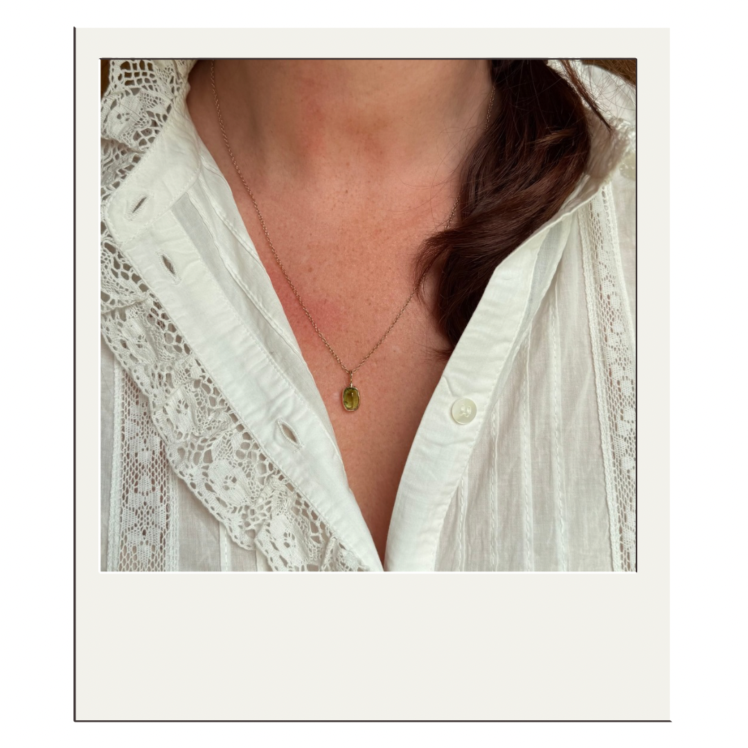 Gold Peridot Pendant II