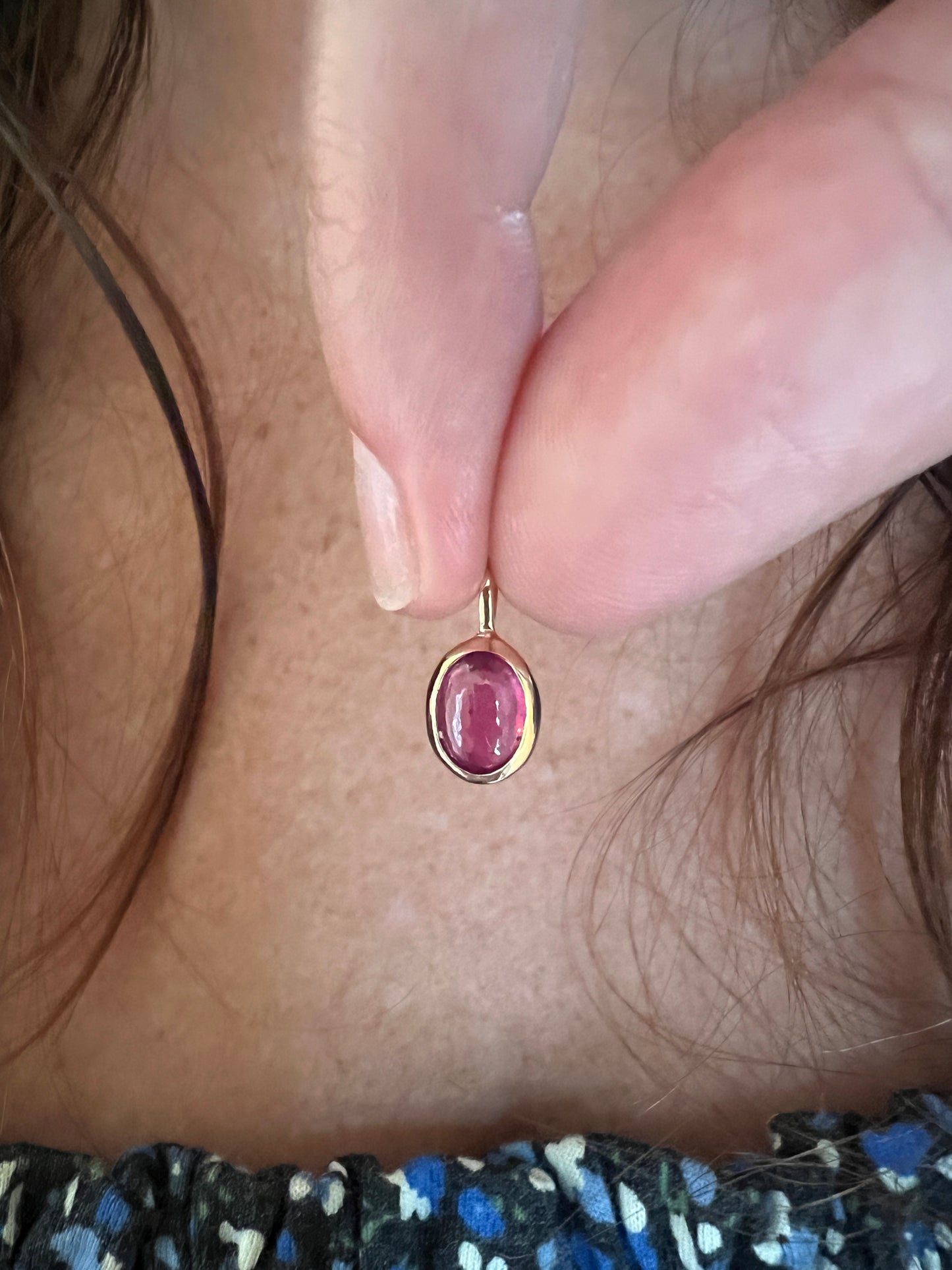 Pink Thai Sapphire pendant
