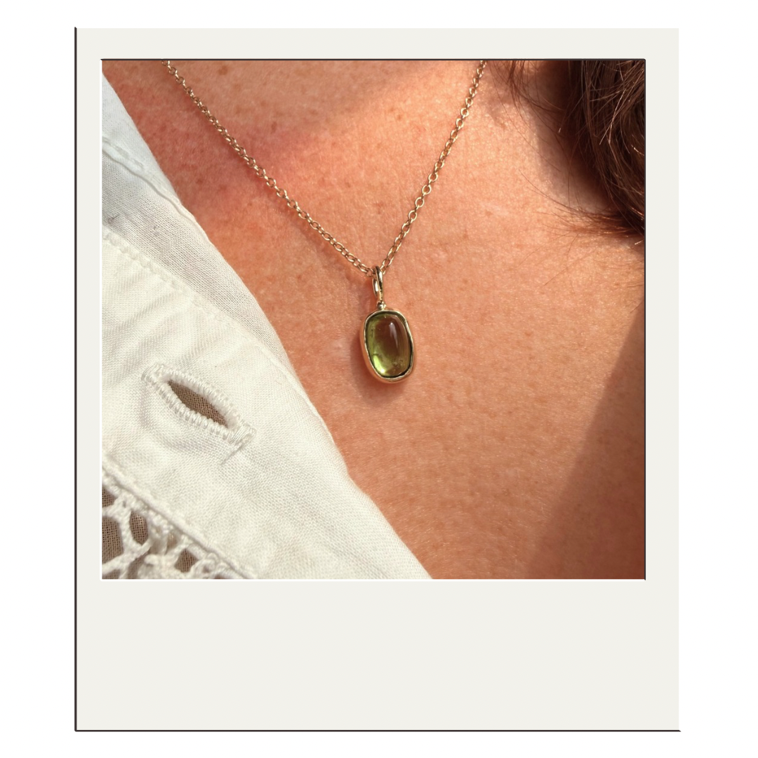 Gold Peridot Pendant II