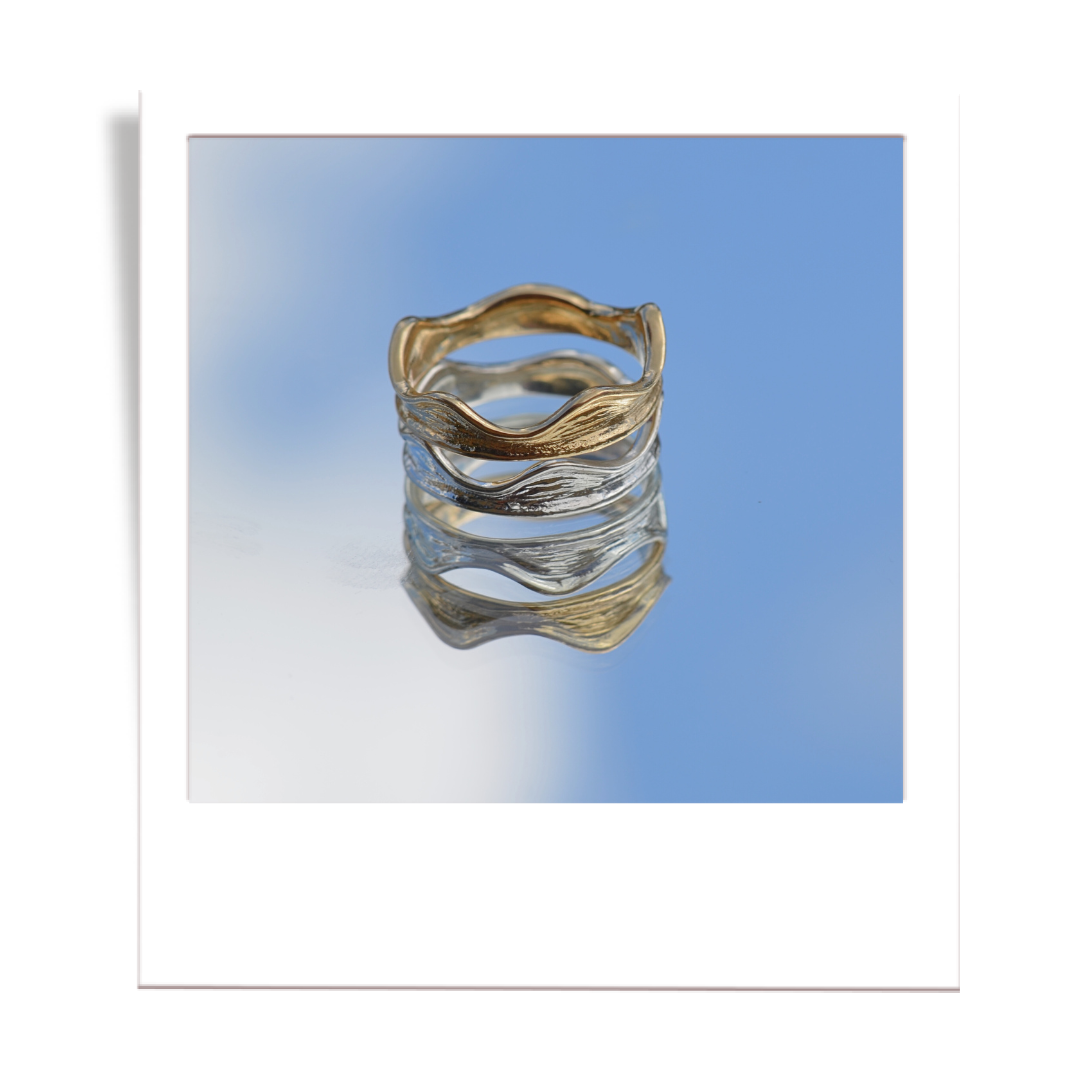 silver wave ring