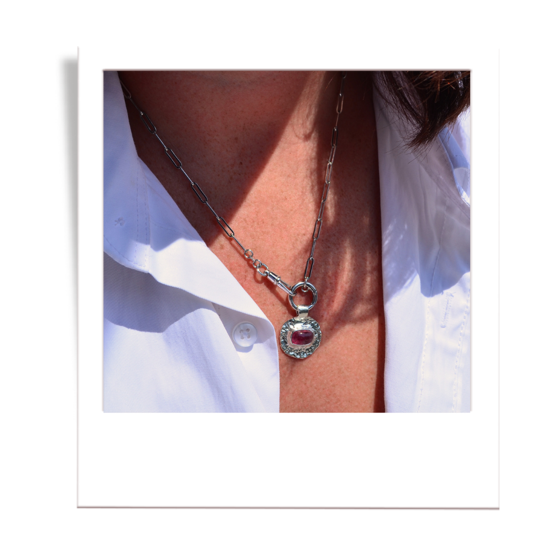 Pink Tourmaline Medallion