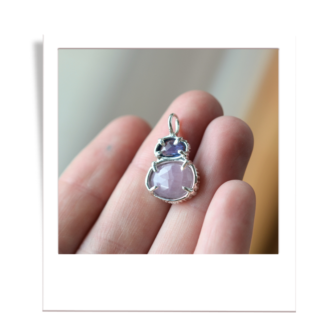 Blue and Pink Sapphire