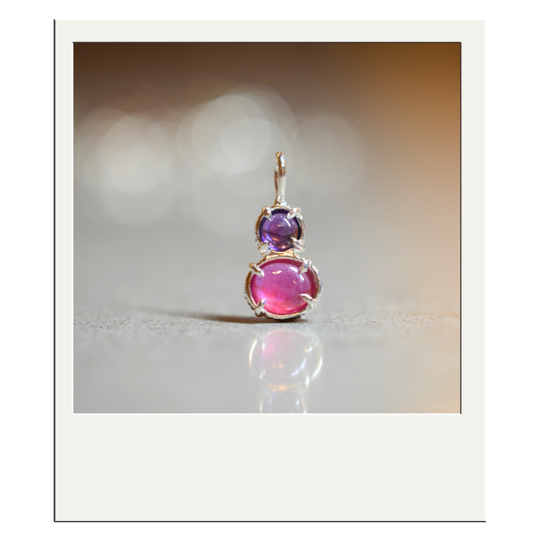 Amethyst + Thai Pink Sapphire