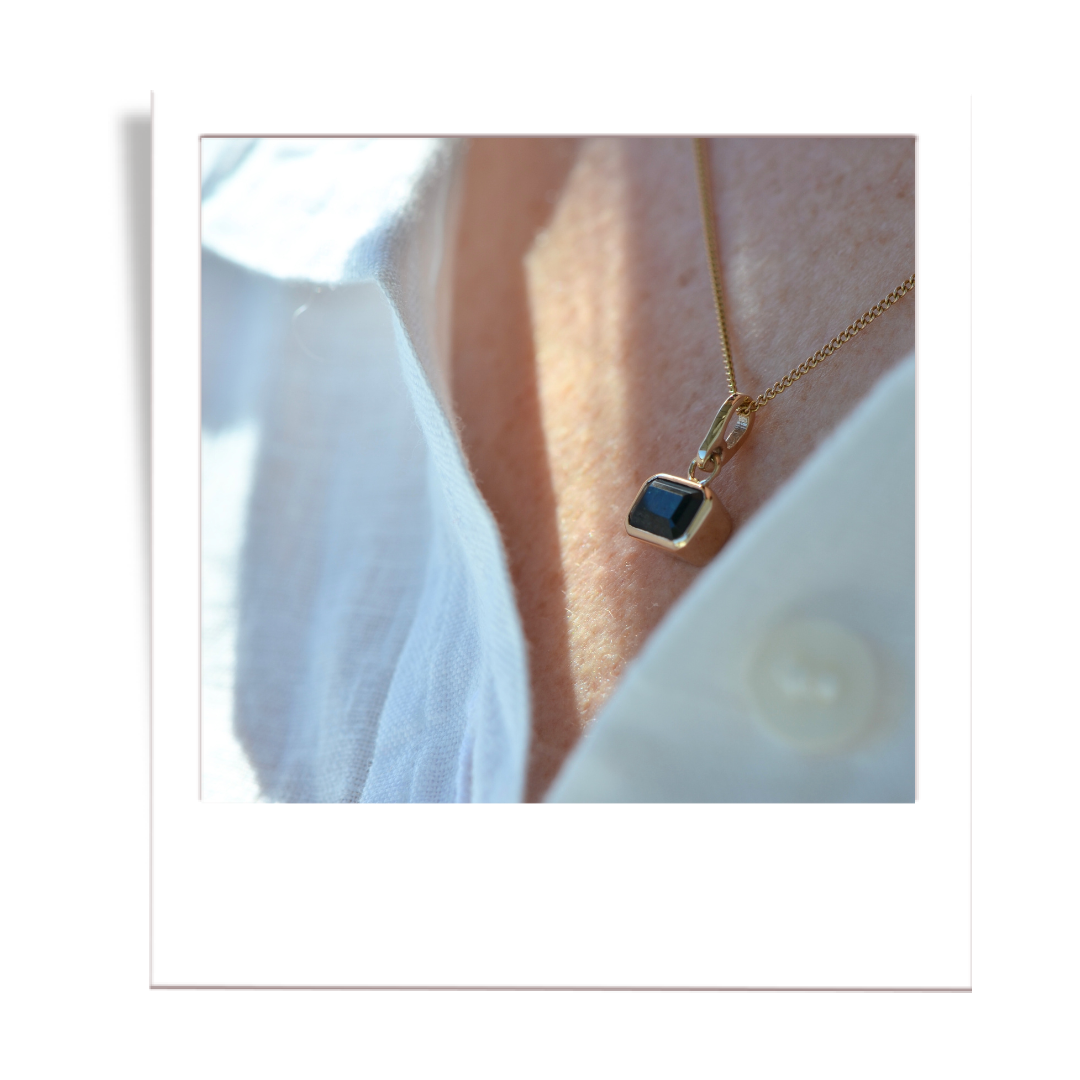 Teal Tourmaline Pendant