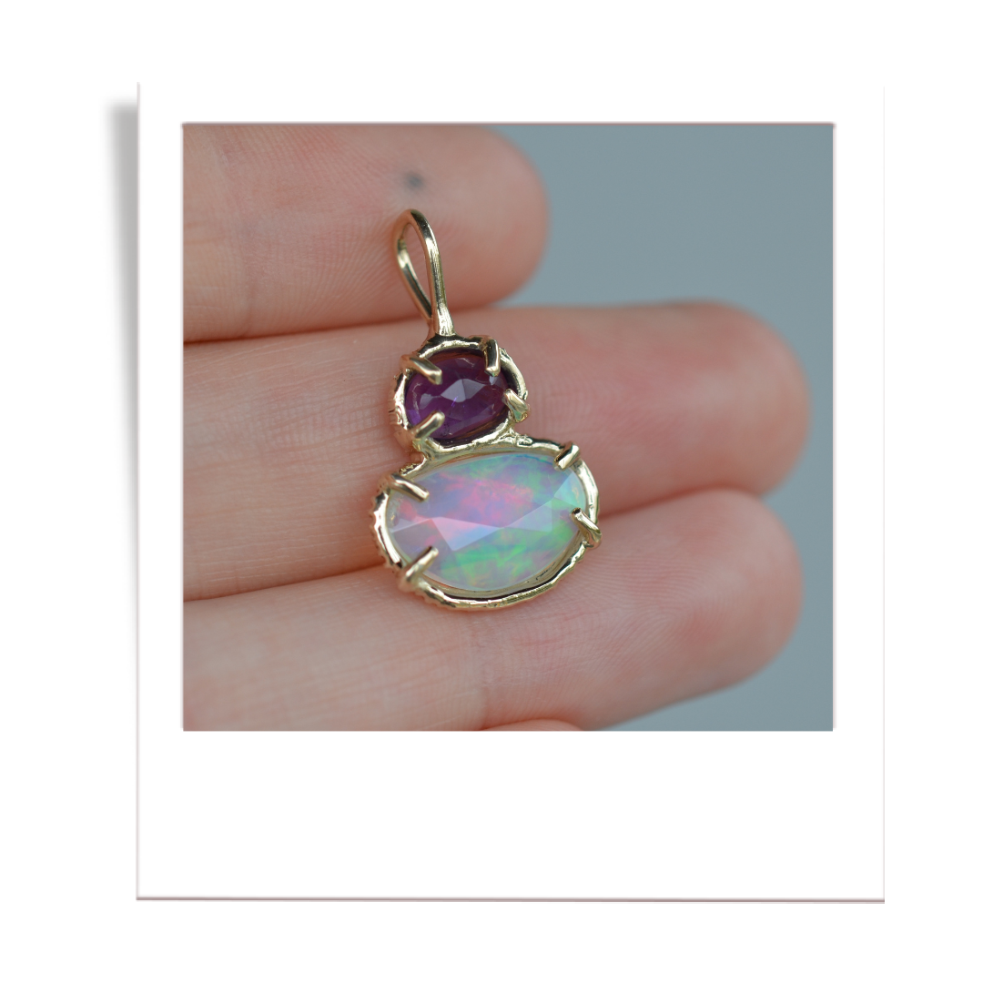 Amethyst & Welo OPal