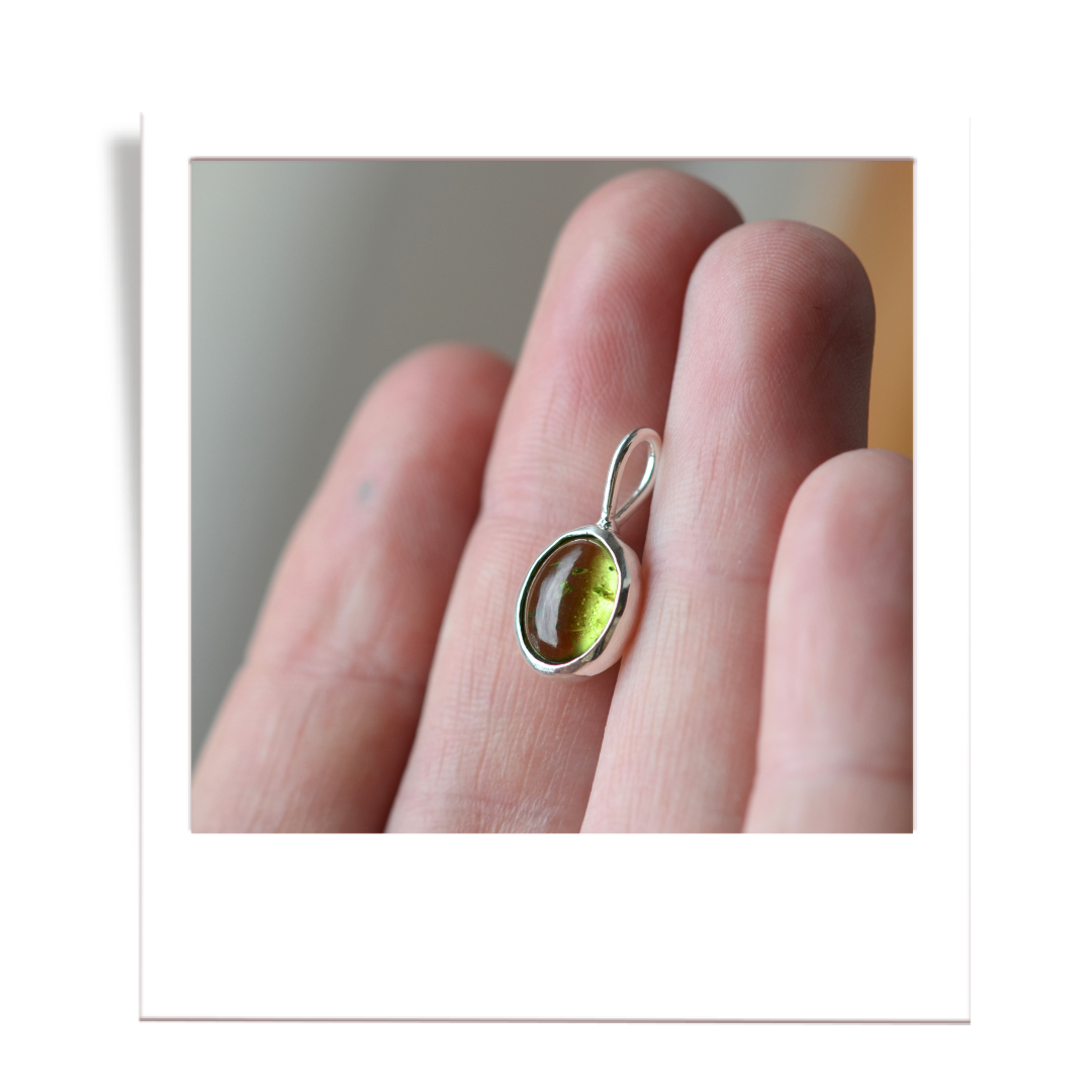Peridot in silver