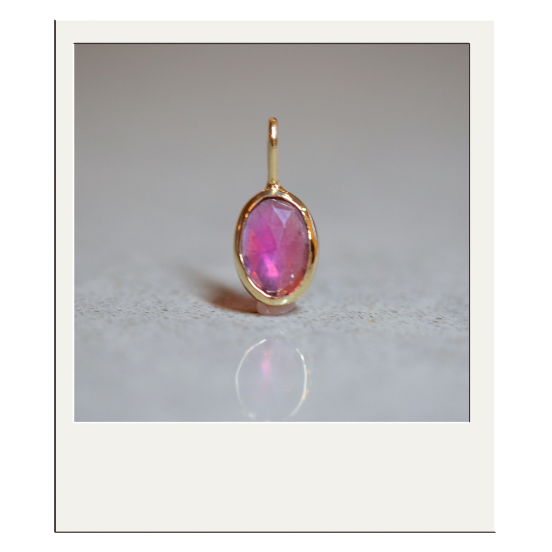 Thai Pink Rose Cut Sapphire