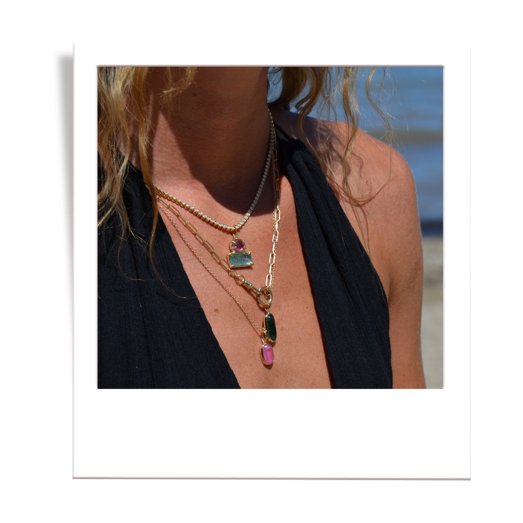 Pink and Minty Teal Tourmaline