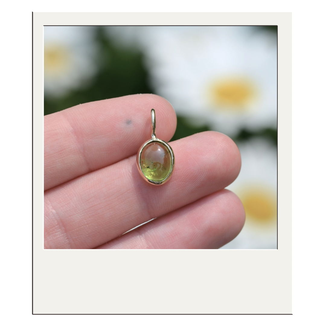 Gold Peridot Pendant I