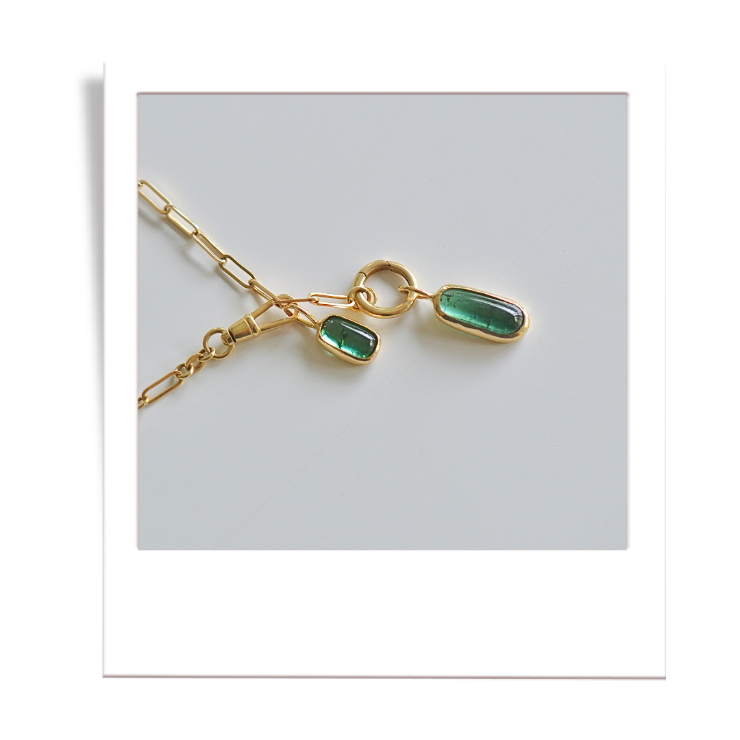 Green-Blue Tourmaline Pendant