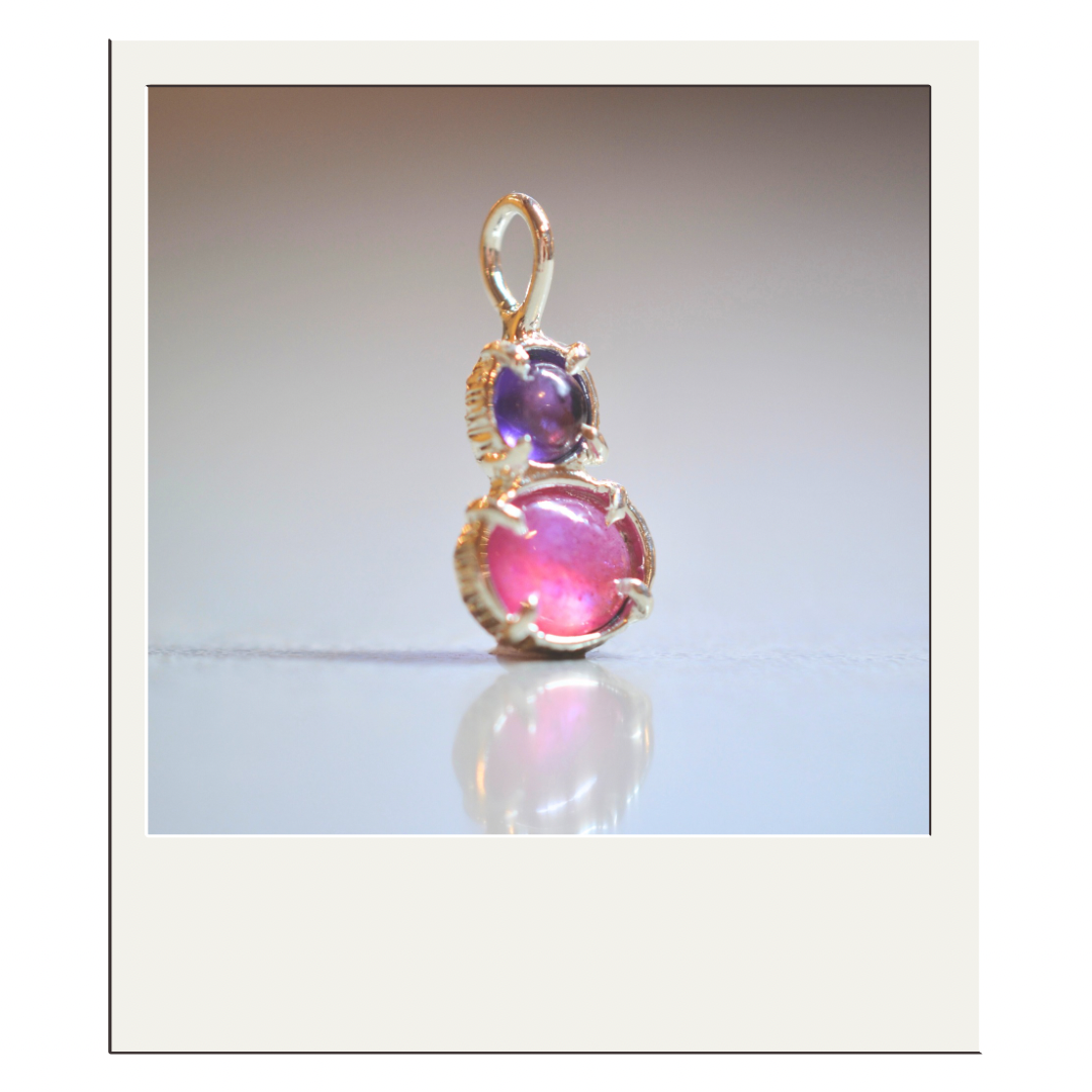Amethyst + Thai Pink Sapphire