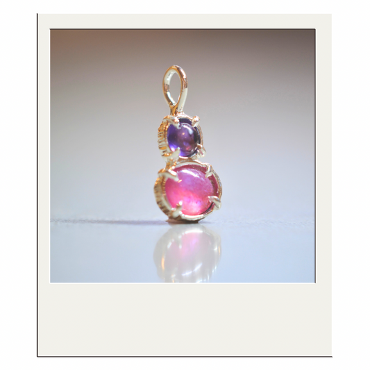 Amethyst + Thai Pink Sapphire