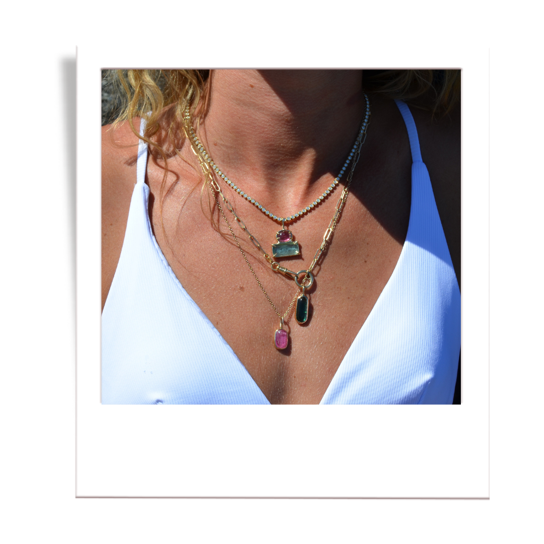 Pink and Minty Teal Tourmaline