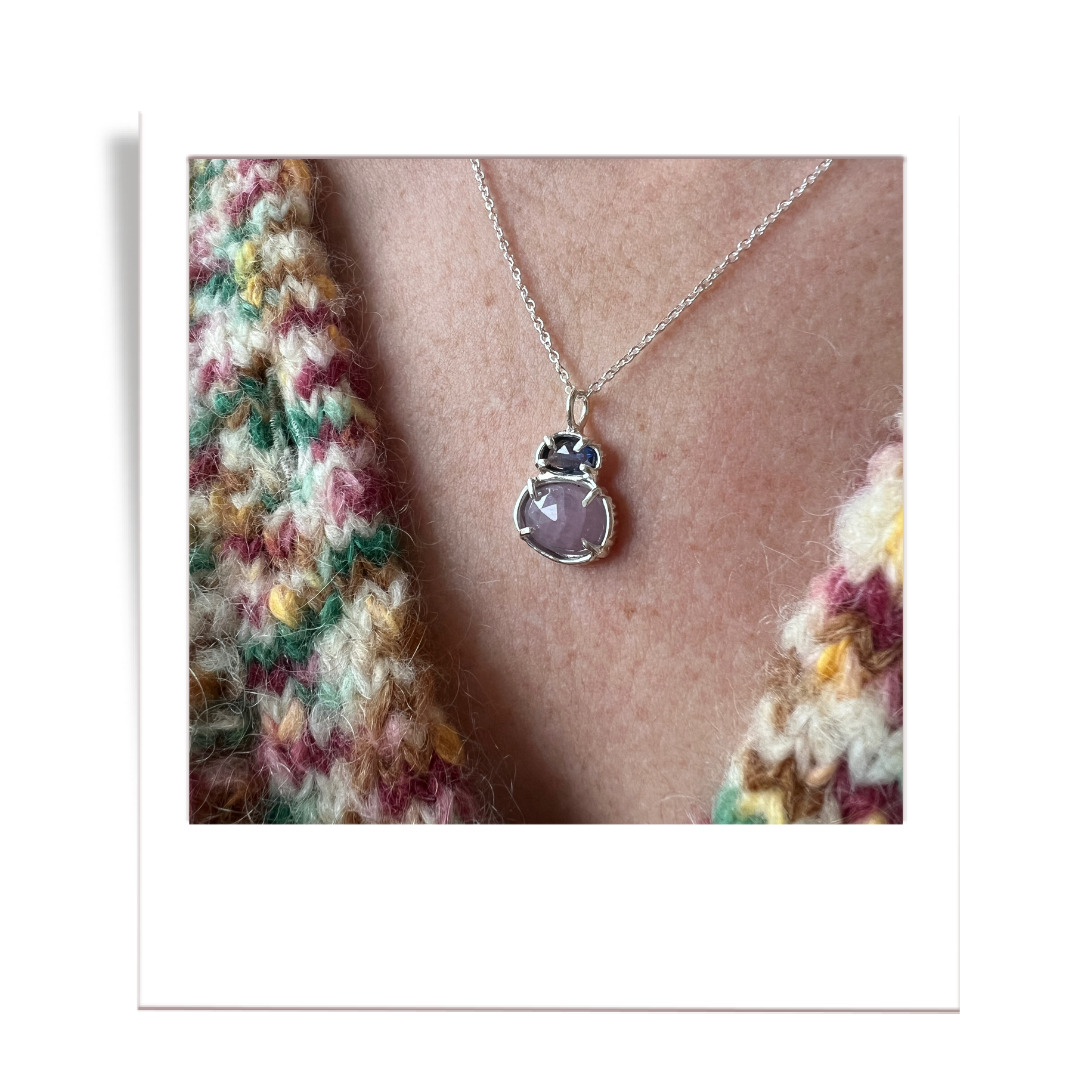 Blue and Pink Sapphire