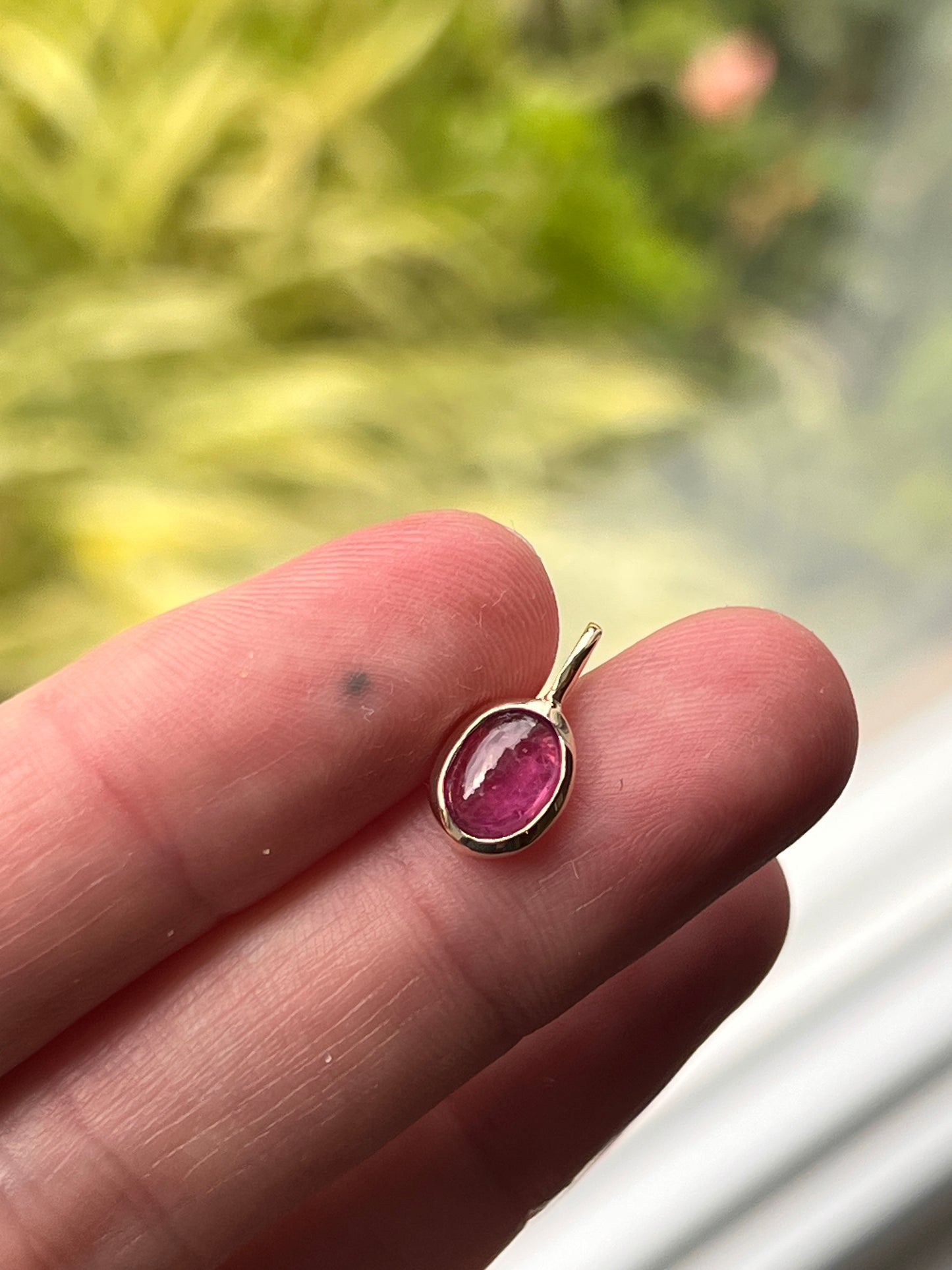 Pink Thai Sapphire pendant