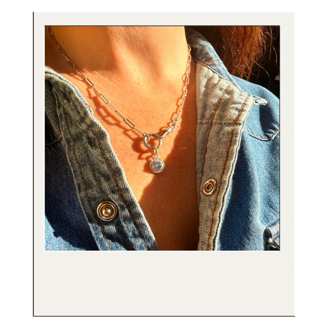 Labradorite Disc Pendant