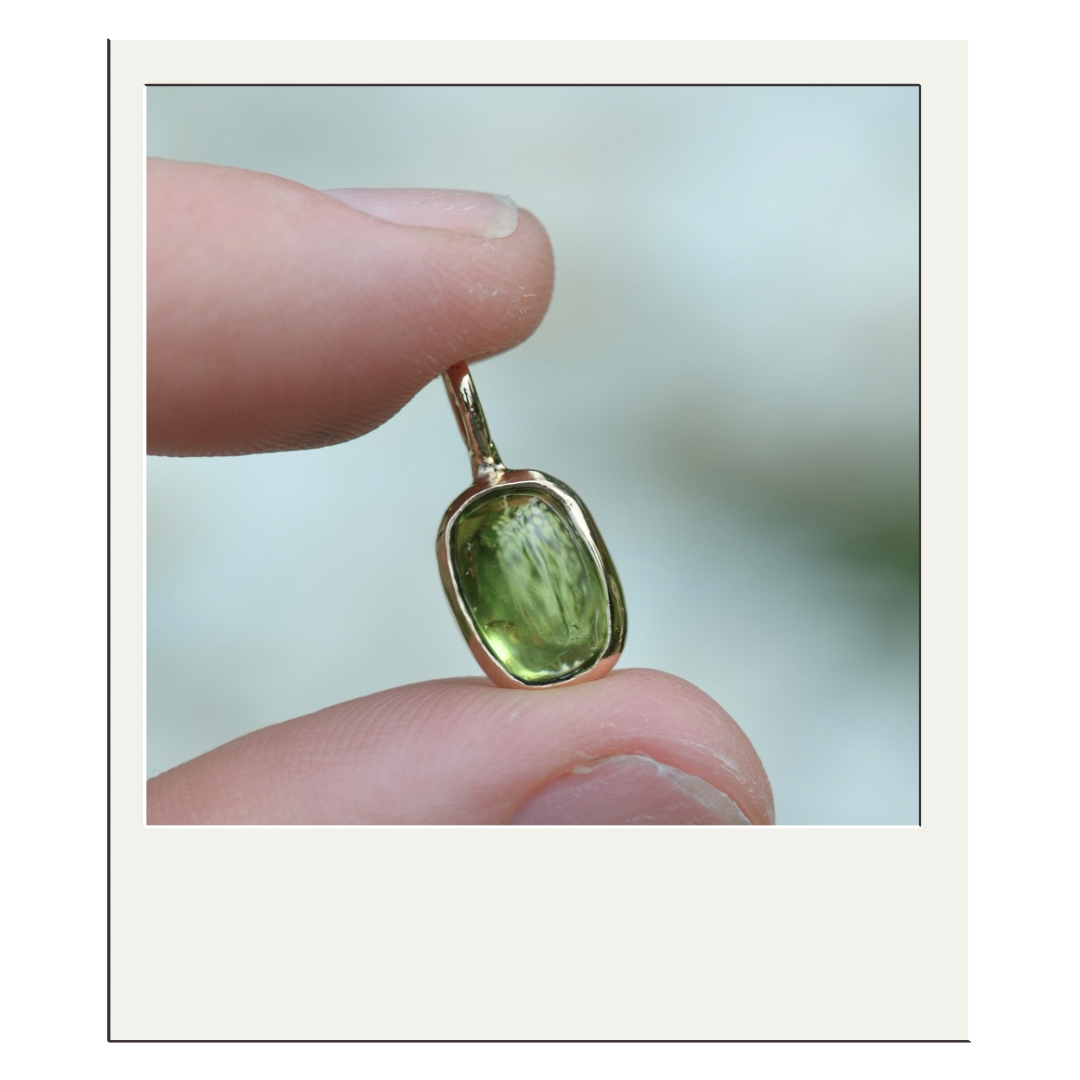 Gold Peridot Pendant II