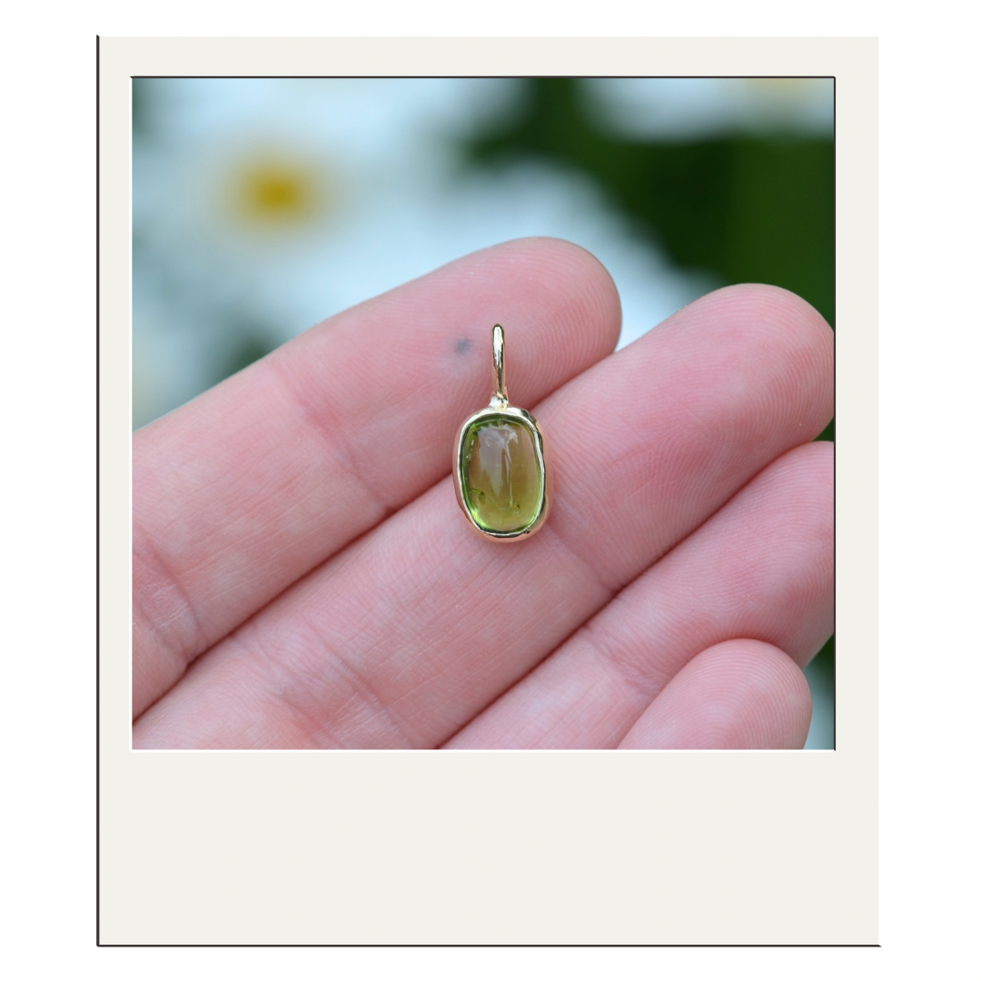 Gold Peridot Pendant II