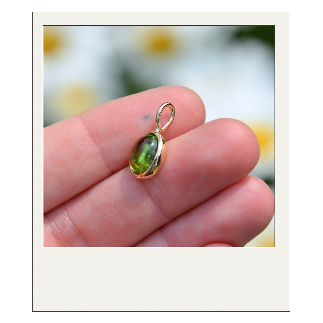 Gold Peridot Pendant I