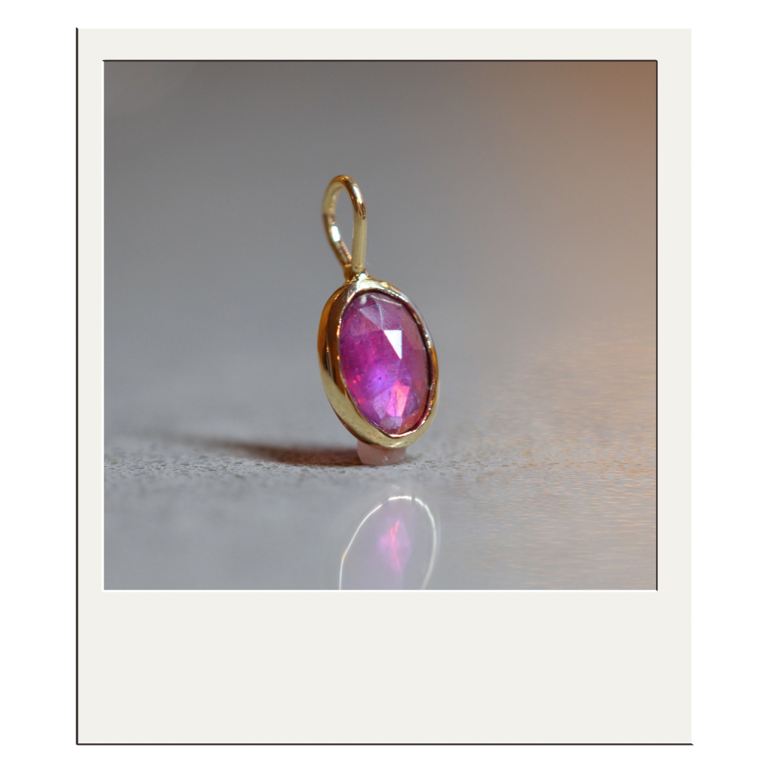 Thai Pink Rose Cut Sapphire