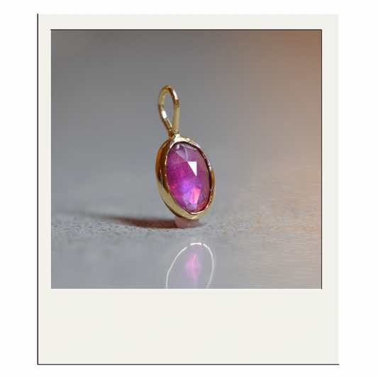 Thai Pink Rose Cut Sapphire