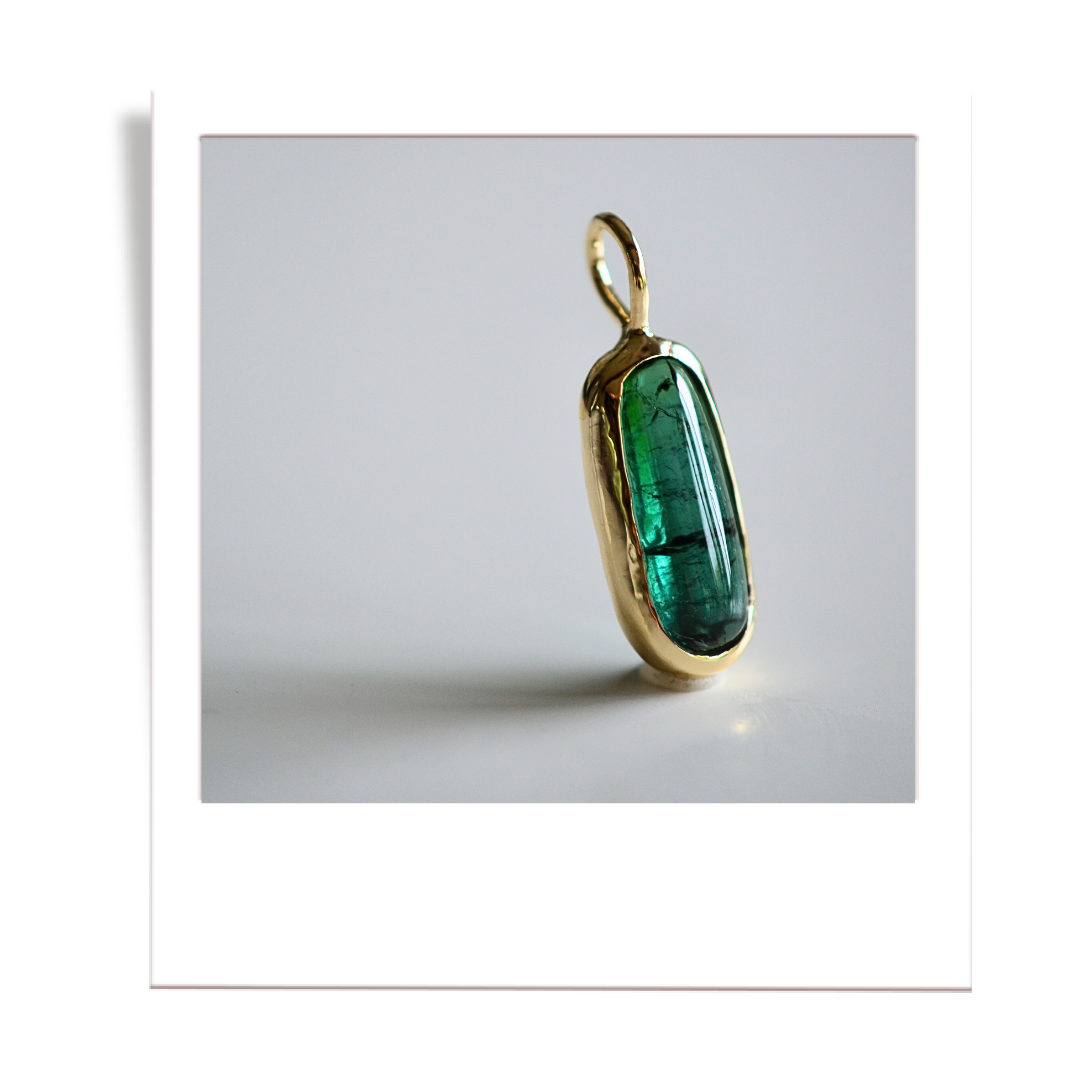Green-Blue Tourmaline Pendant
