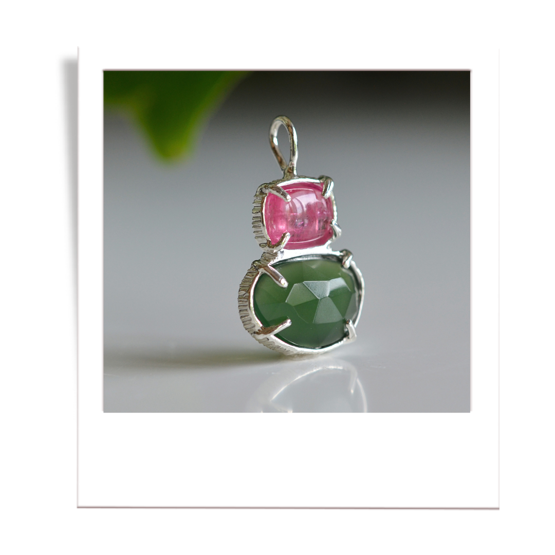 Pink Tourmaline & Serpentine