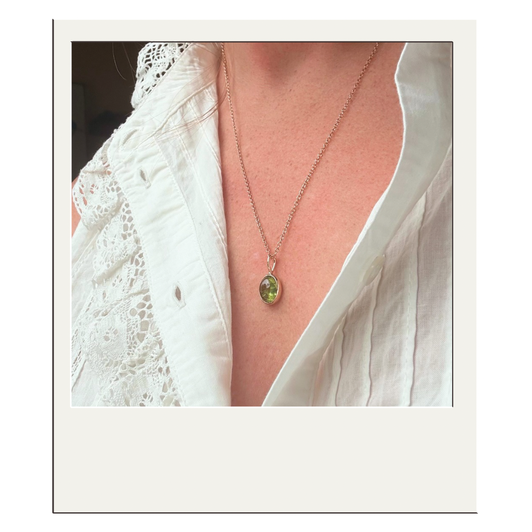 Gold Peridot Pendant I
