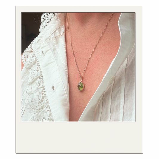 Gold Peridot Pendant I