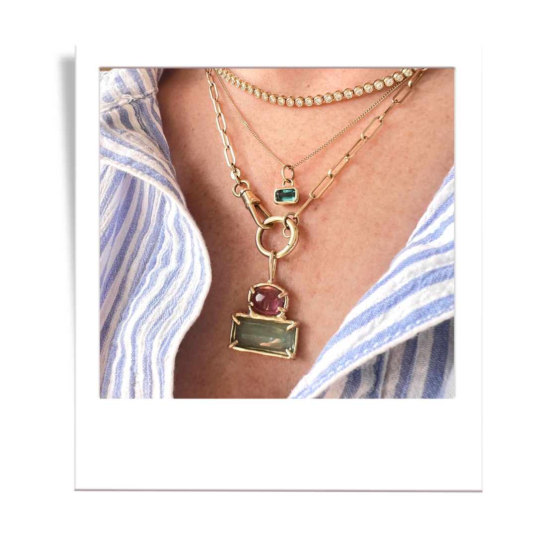 Pink and Minty Teal Tourmaline