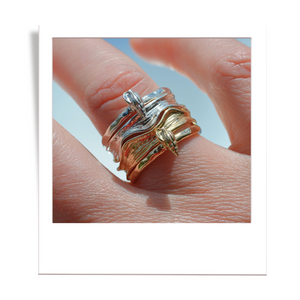silver wave ring