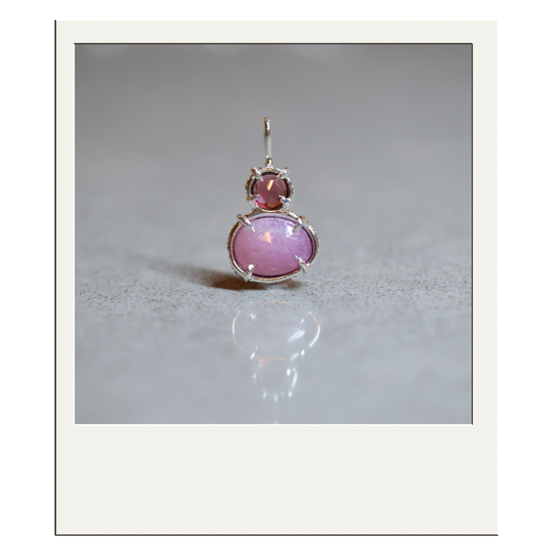 Garnet and Pink Sapphire