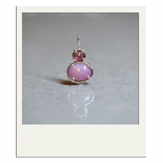 Garnet and Pink Sapphire