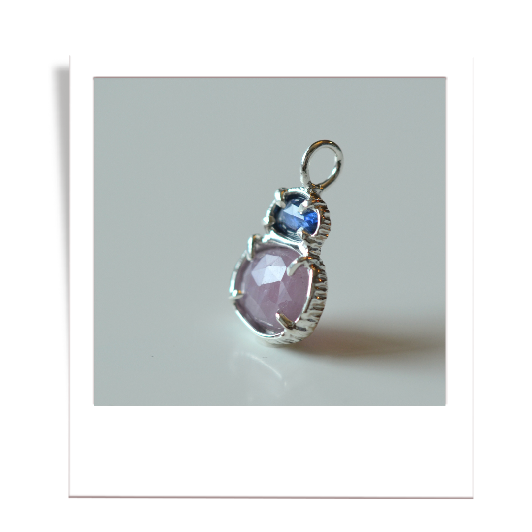 Blue and Pink Sapphire