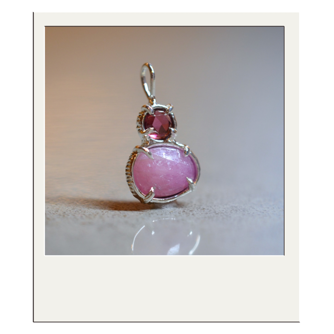 Garnet and Pink Sapphire