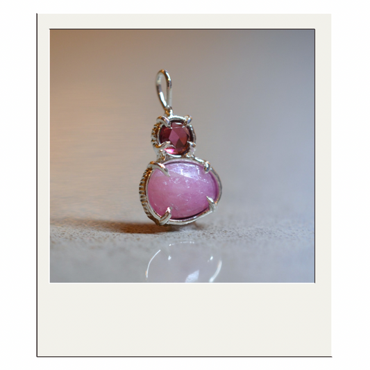 Garnet and Pink Sapphire