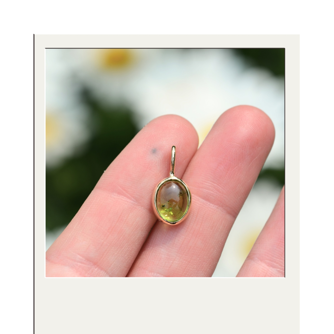 Gold Peridot Pendant I