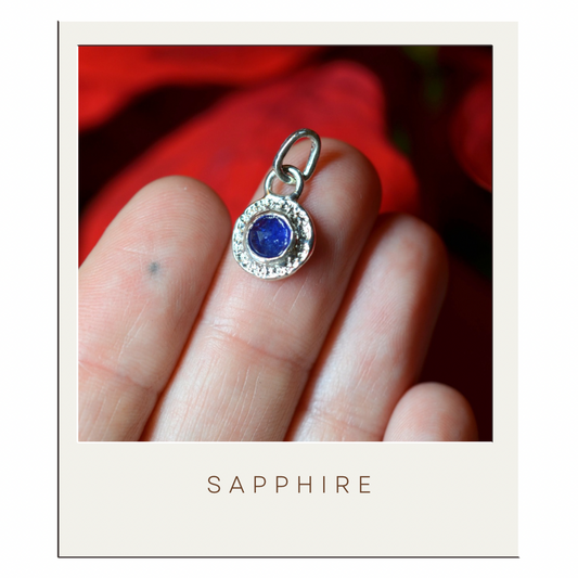 Sapphire Disc Pendant