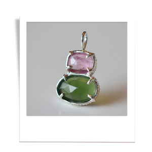 Pink Tourmaline and Serpentine