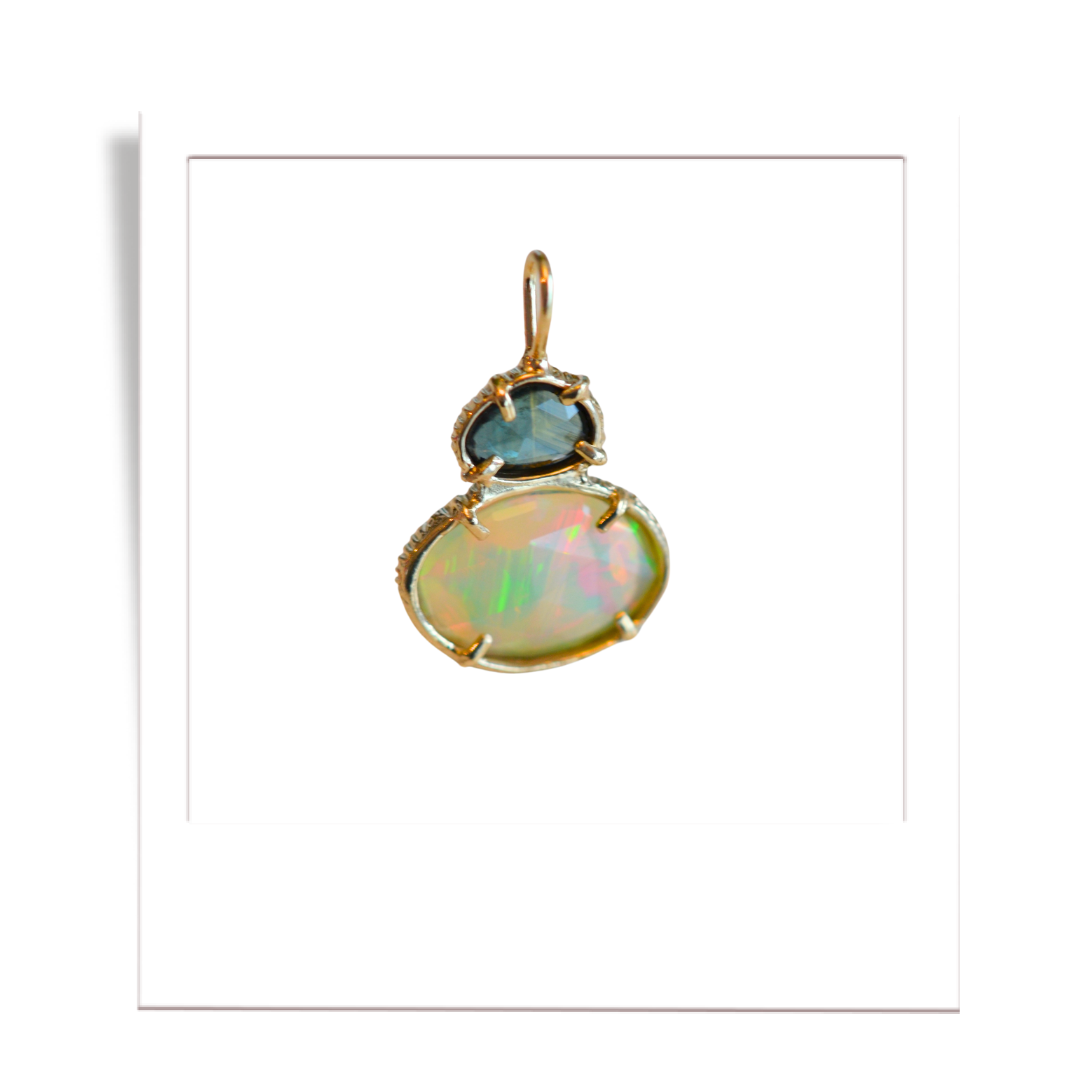 Sapphire & Welo Opal